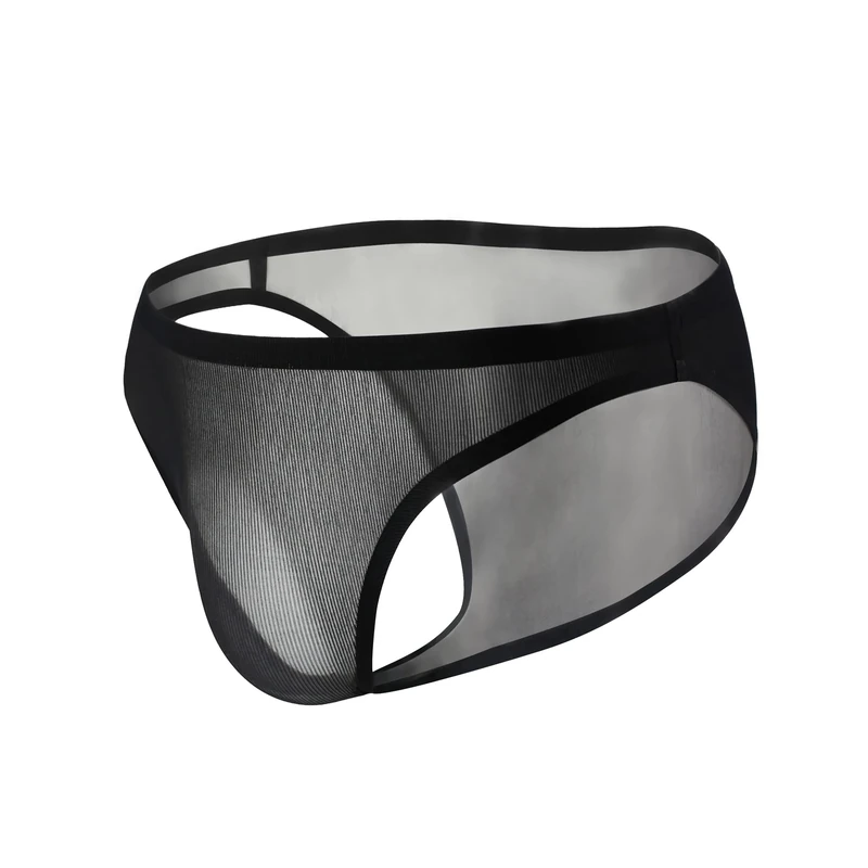 Drelaar Men's Smooth Low Rise Tagless Sexy Pouch Comfort Underwear Briefs Large Black