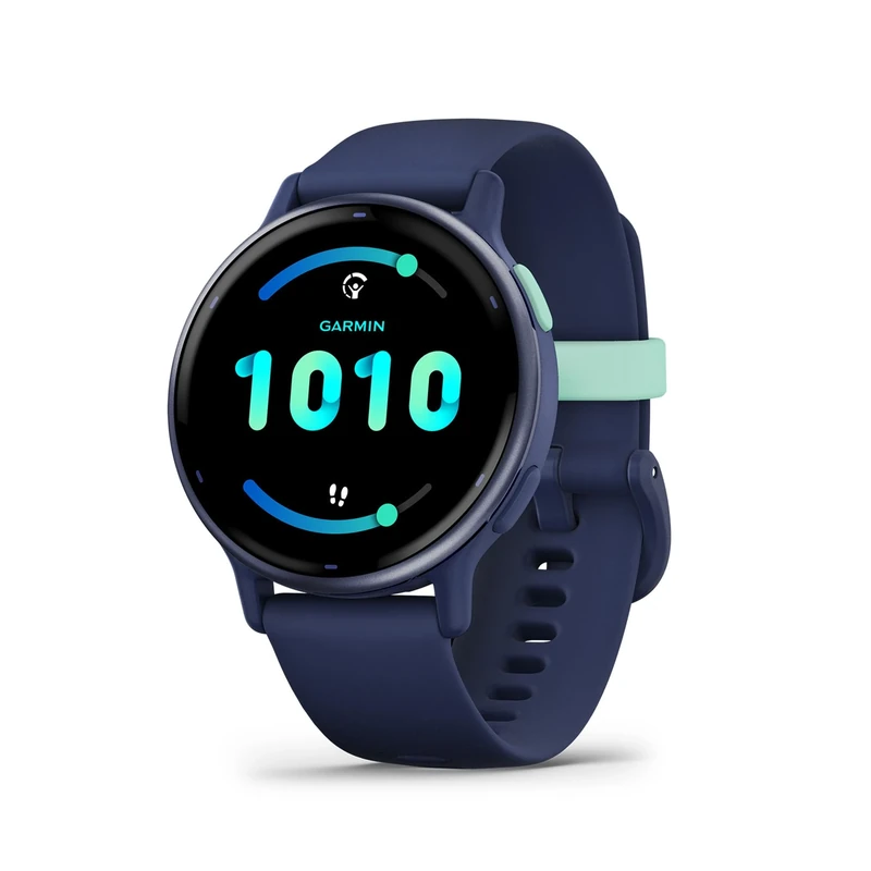 Garmin vívoactive 5 GPS 42mm Smartwatch, AMOLED Touchscreen, All-day Health Monitoring, Advanced Fitness Features, Personalised Sleep Coaching, Music, up to 11 days battery life, Navy