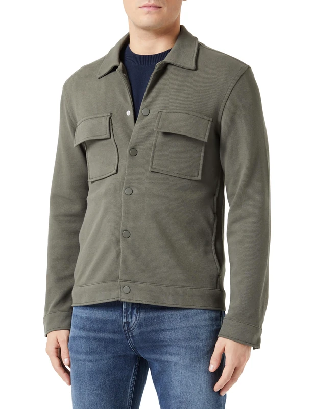 DeFacto Men's Z5178AZ Jacket, Khaki, L