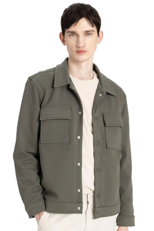 DeFacto men's Z5178AZ Jacket, Khaki,