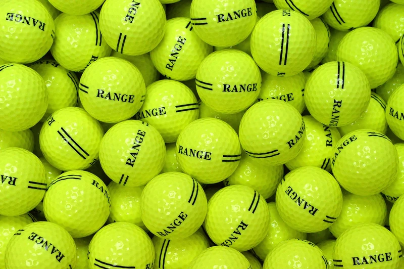 Second Chance 2 Piece Yellow Range Golf Ball - 300 Ball Box