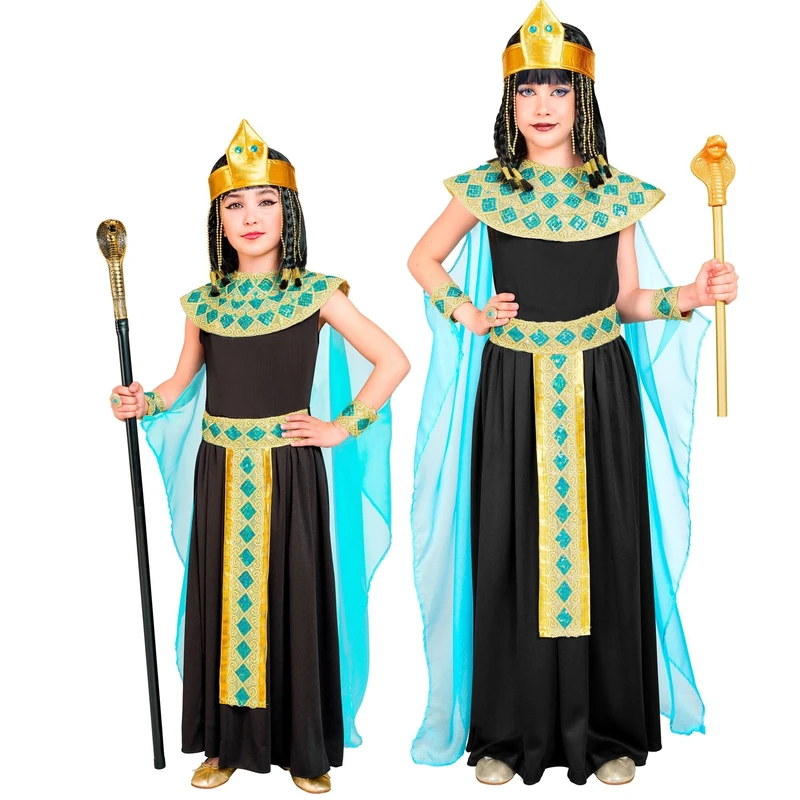 W WIDMANN MILANO Party Fashion - Cleopatra Costume for Girls, Egypt, Egyptians, Ancient Times, Carnival, Theme Parties