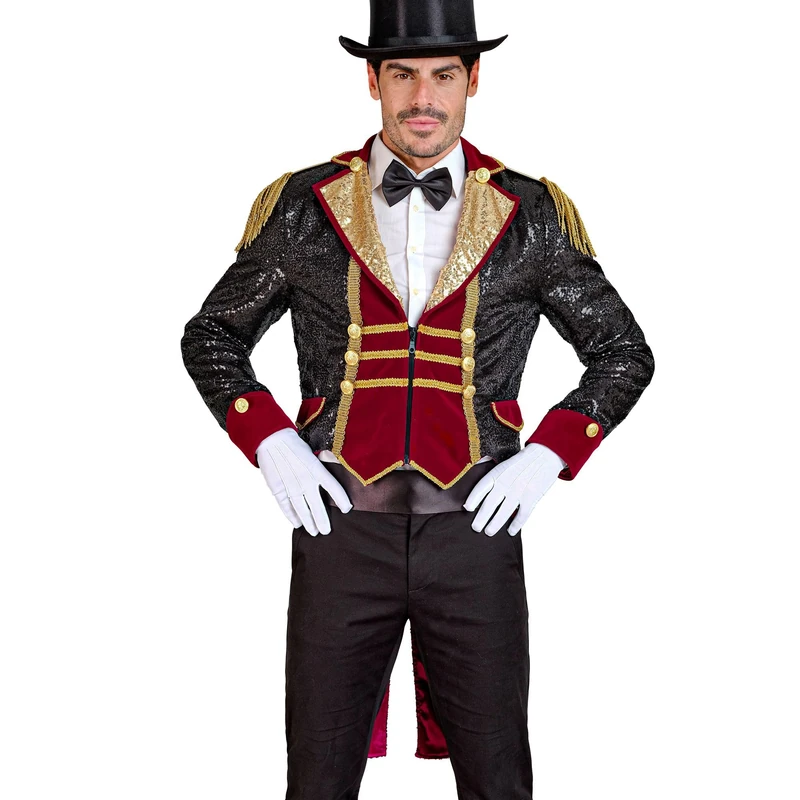 W WIDMANN MILANO Party Fashion - Sequin Frack Circus Director Jacket Showman Rockstar Fancy Dress Costumes