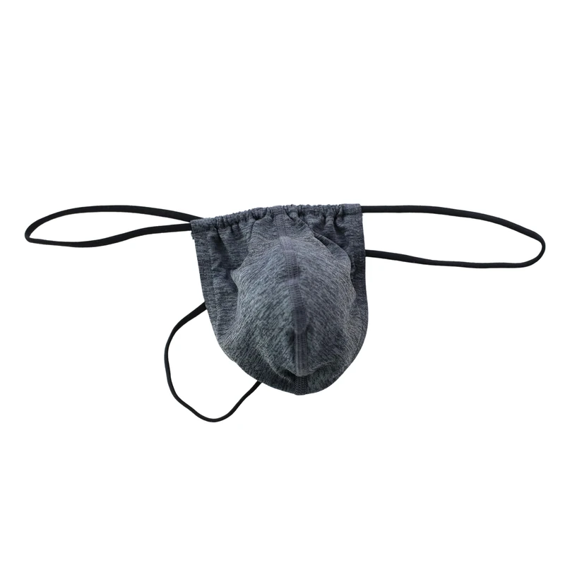 Drelaar Men's Sexy U Convex Comfort G-String Soft Stretch Underwear T-Back Medium Dark Grey