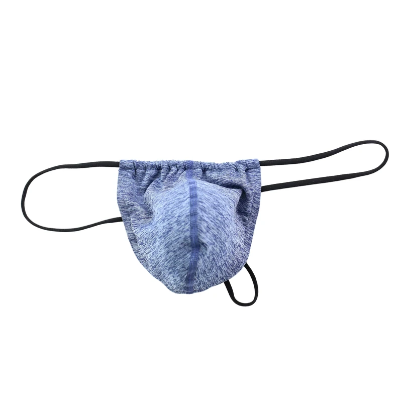 Drelaar Men's Sexy U Convex Comfort G-String Soft Stretch Underwear T-Back Medium Blue