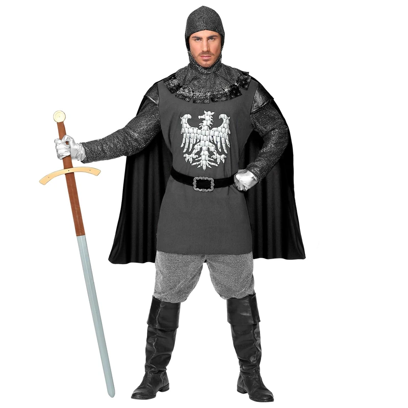 W WIDMANN MILANO Party Fashion - Knight Costume for Men, Middle Ages, Crusader, Carnival, Theme Parties