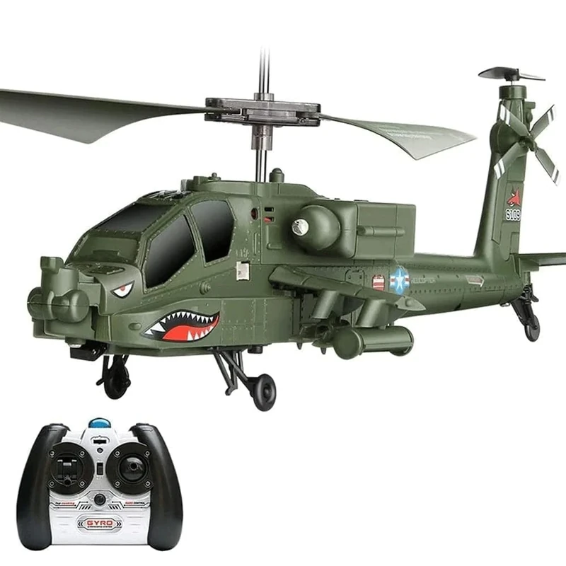 HEBXMF Rc Helicopter, Imitation Military RC Aircraft Fighter Gyro Stabilizer And High Low Speed RC Plane Drone Toy 3.5-Channel RC Airplane Toy Gift For Flying Lovers
