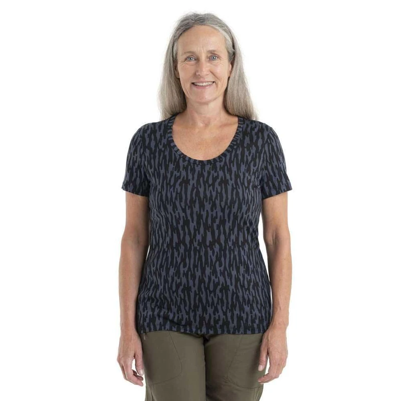 Icebreaker Tech Lite Ii T-Shirt Graphite/Black/AOP S - Image 1