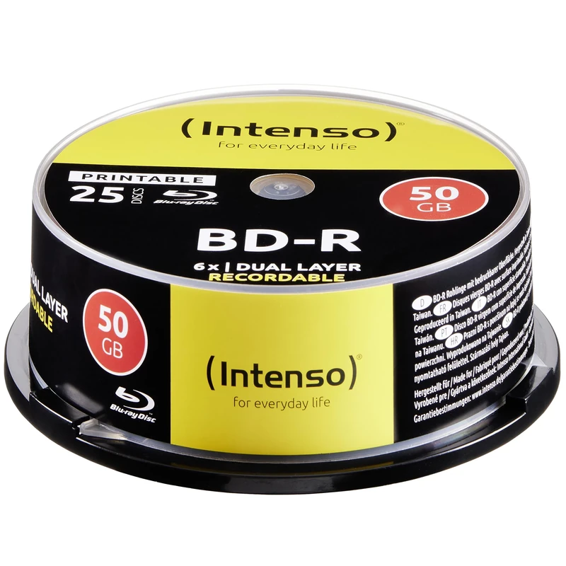 Blu-Ray 50GB Printable - 25 Spindle - Image 1