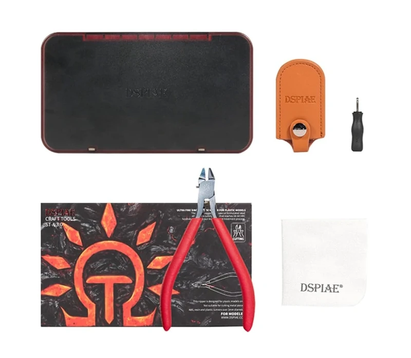 DSPIAE 4.72 Inch Pro. Ultra Fine Single-Edged Blade Nipper for Plastic Models,Easy,Smooth,Clean Cuts