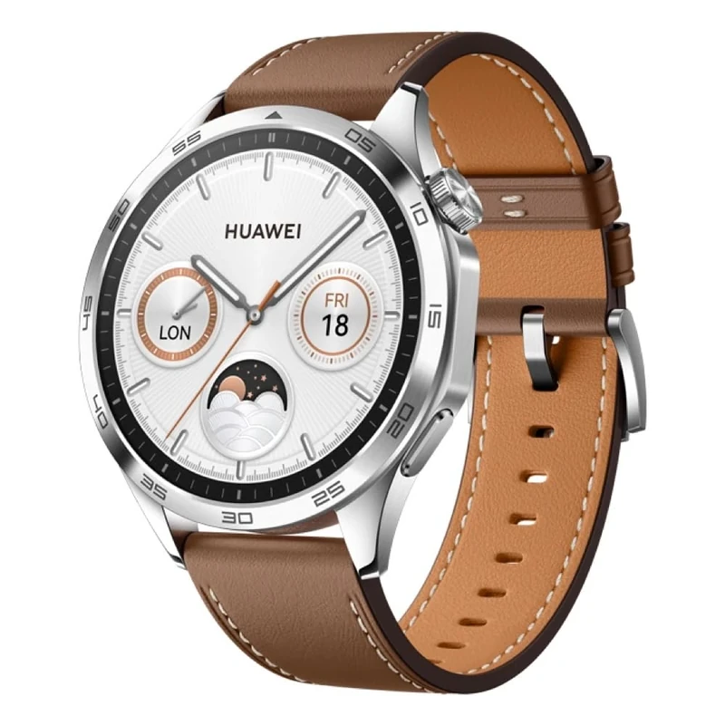 HUAWEI Watch GT 4 Smart Watch Up to 14 Days of Battery Life – Compatible with iOS and Android – Heart Rate Monitoring – Sports Watch, SpO2 and GPS – 46 mm Brown Version FR