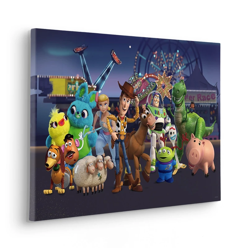 Komar Keilrahmenbild - Toy Story The Greatest Team - Größe 60 x 40 cm