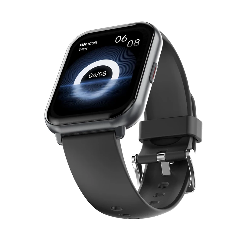 HiFuture Future Zone2 Bluetooth Calling Smart Watch, Black - Image 1