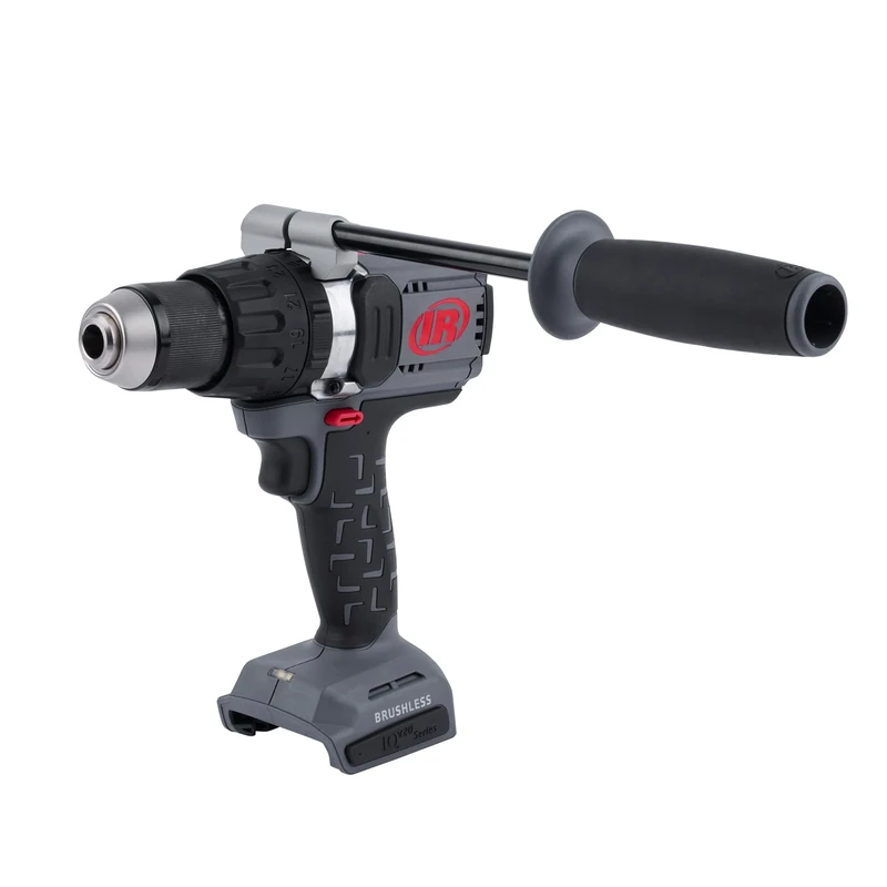 Ingersoll Rand D5241 IQV20 Hammer Drill - 20V Cordless, High Torque, Brushless Motor, Two-Speed, All-Metal Keyless Chuck, Rubberized Design