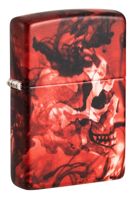 Zippo Windproof Lighter, Spooky Skulls Design – 540°, Colour Image – Refillable, Reusable, Windproof Design – Comes in Gift Box – Made in the USA