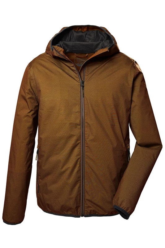 Killtec Men's Kos 258 Mn Jacket Functional Jacket with Hood Outdoor Jacket Packable