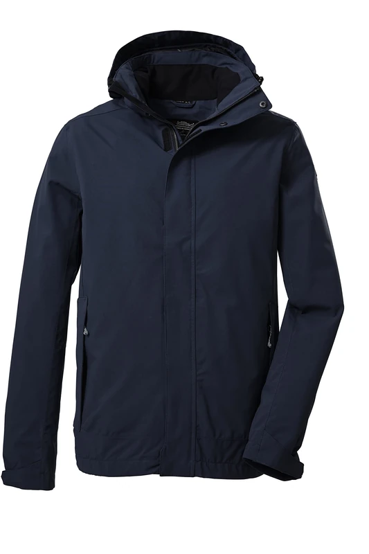 Killtec KOS 87 MN JCKT_XENIOS 39147-000 Men's Functional Outdoor Jacket with Removable Hood Dark Navy S