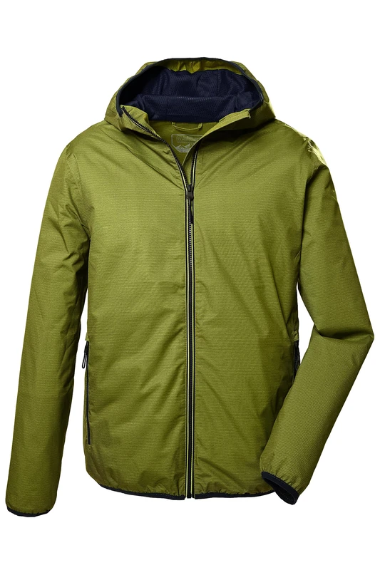 Killtec Men's Kos 258 Mn Jacket Functional Jacket with Hood Outdoor Jacket Packable