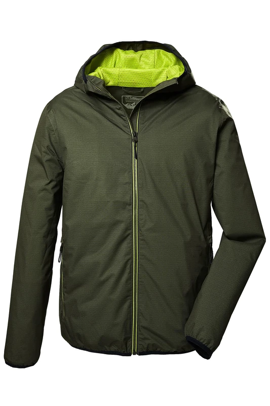 Killtec Men's Kos 258 Mn Jacket Functional Jacket with Hood Outdoor Jacket Packable