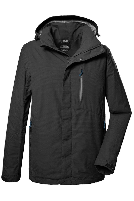 Killtec Men's Kos 256 Mn Jckt_carleb Functional Jacket/Outdoor Jacket with Removable Hood