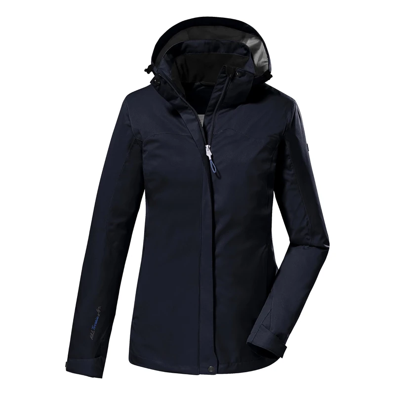 Killtec KOS 133 WMN JCKT 38383-000 Women's Functional Outdoor Jacket with Zip-Off Hood Dark Navy, 42 - Image 1