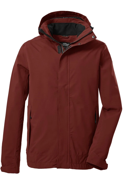 Killtec KOS 87 MN JCKT_XENIOS 39147-000 Men's Functional Outdoor Jacket with Removable Hood Rust 3XL