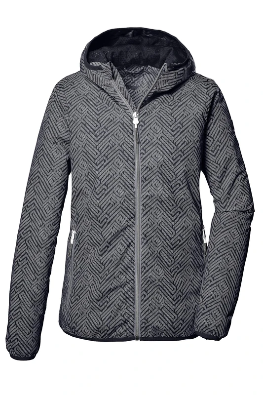 Killtec Women's Kos 69 Wmn Jacket Functional Jacket with Hood Outdoor Jacket Packable