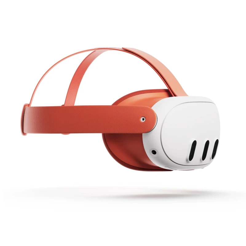 Meta Quest 3 Facial Interface and Head Strap (Blood Orange)