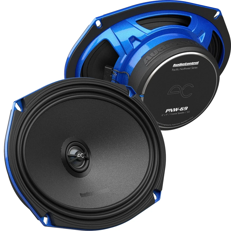 AudioControl PNW-69 Car Audio Speakers with Blue Trim, 6x9-inch, Black