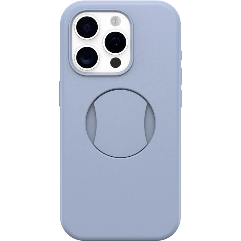 OtterBox iPhone 15 Pro (Only) OtterGrip Symmetry Series Case - YOU DO BLUE, built-in grip, sleek case, snaps to MagSafe, raised edges protect camera & screen
