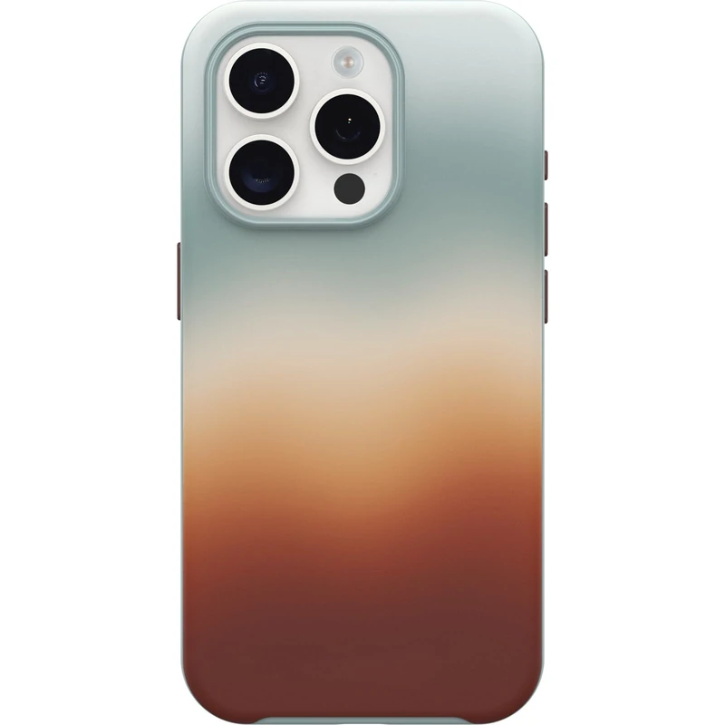 OtterBox iPhone 15 Pro (Only) Symmetry Series Case - ARIZONA SUNRISE (Blue), snaps to MagSafe, ultra-sleek, raised edges protect camera & screen