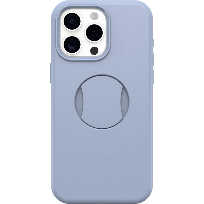 OtterBox iPhone 15 Pro MAX (Only) OtterGrip Symmetry Series Case - YOU DO BLUE, built-in grip, sleek case, snaps to MagSafe, raised edges protect camera & screen