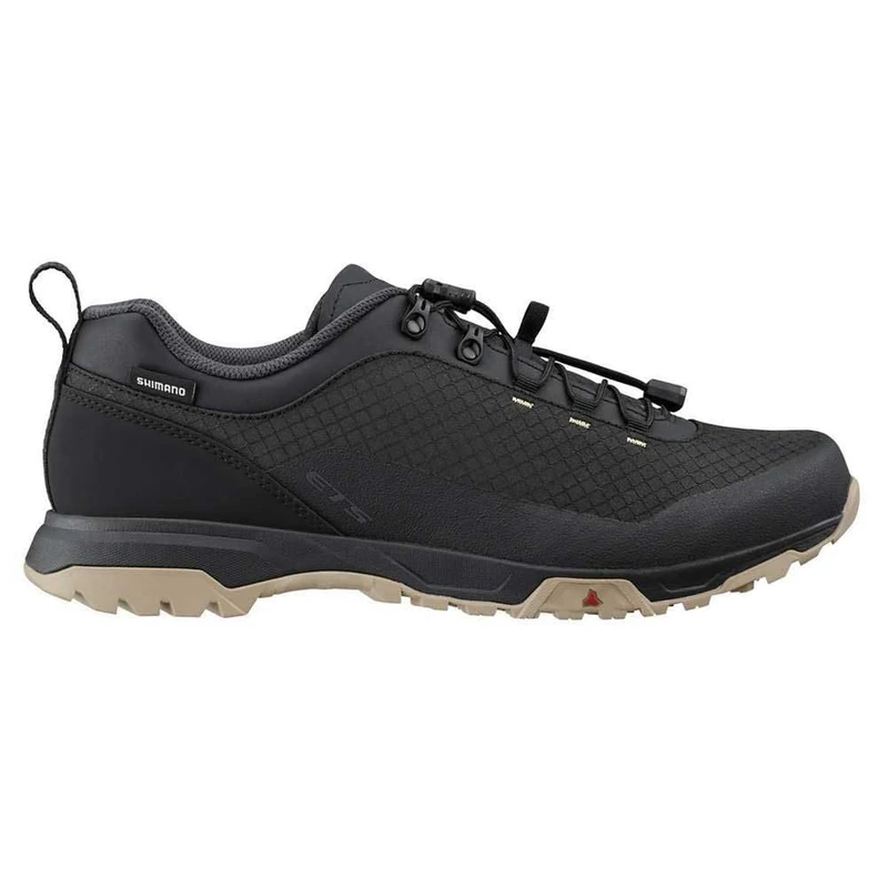 SHIMANO Bicycle Shoes SH-ET501, Unisex Adult Cycling Shoes, Black, 40 EU, Black/White, 8 UK