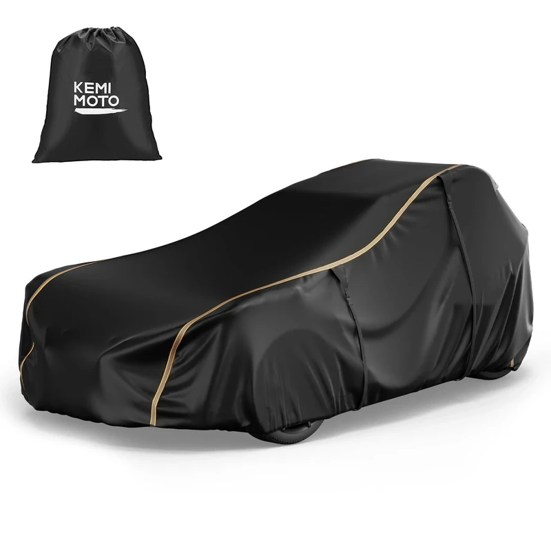 KEMIMOTO Full Cover Compatible with Polaris Slingshot with Roof 2023 Waterproof Windproof All Weather Protection Covers with Reflective Strips, Air Vents, Adjustable Straps for Slingshot Accessories