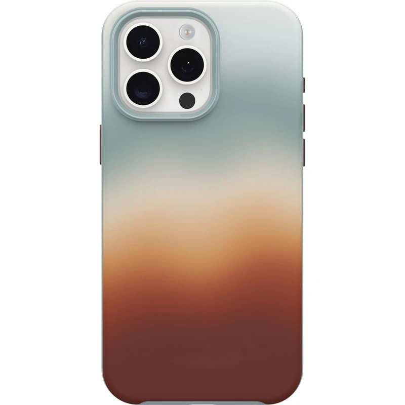 OtterBox iPhone 15 Pro MAX (Only) Symmetry Series Case - ARIZONA SUNRISE (Blue), snaps to MagSafe, ultra-sleek, raised edges protect camera & screen