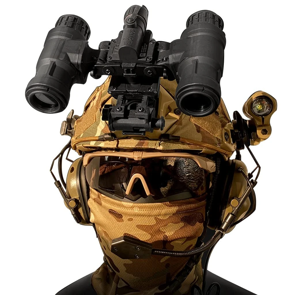 TS TAC-SKY Tactical fast helmet double barrel night vision model military fans field tactical paintball airsoft game full set of equipment (Color : CP)