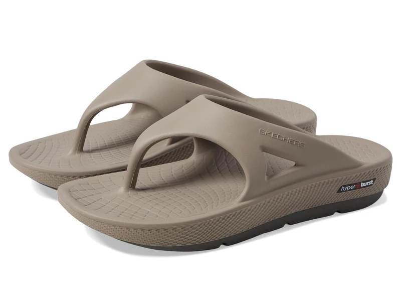 Skechers Men's Go Recover Refresh Sandal, Khaki, 12