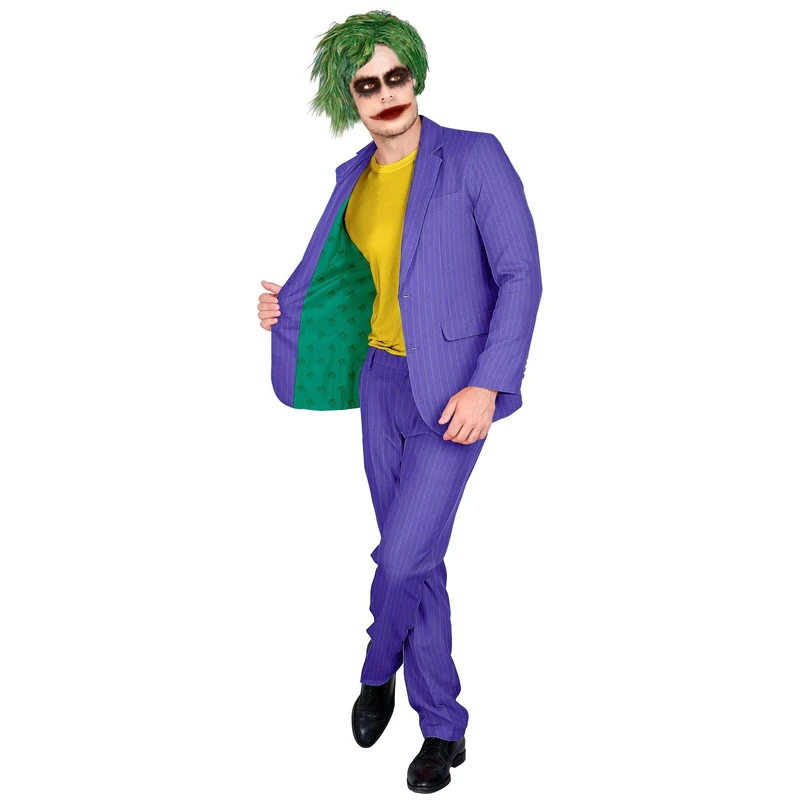 W WIDMANN MILANO Party Fashion - Evil Clown Costume Party Fashion for Men, Horror, Killer, Psycho, Circus, Show, Halloween, Carnival, Theme Parties