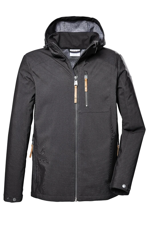 G.I.G.A. DX GS 7 MN SFTSHLL JCKT Men's Softshell Jacket with Zip-Off Hood, Anthracite, XXL, 41491-000