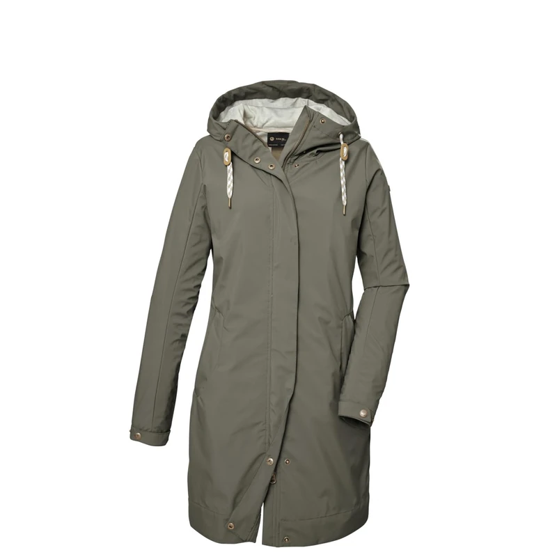 G.I.G.A. DX GS 16 WMN SFTSHLL PRK Women's Softshell Parka with Hood, Light Olive, 42, 41449-000