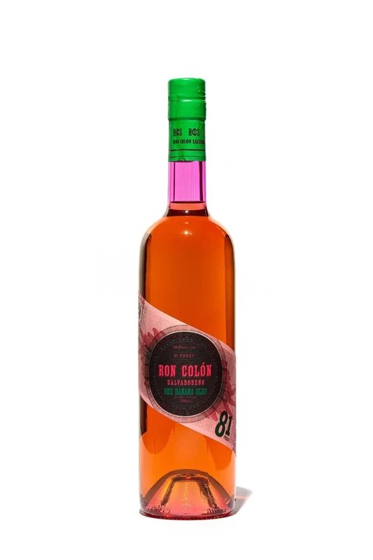 Ron Colón Salvadoreño Red Banana Oleo Rum 70cl, 40.5% ABV, Dark Aged Rum Blend Infused With Red Banana