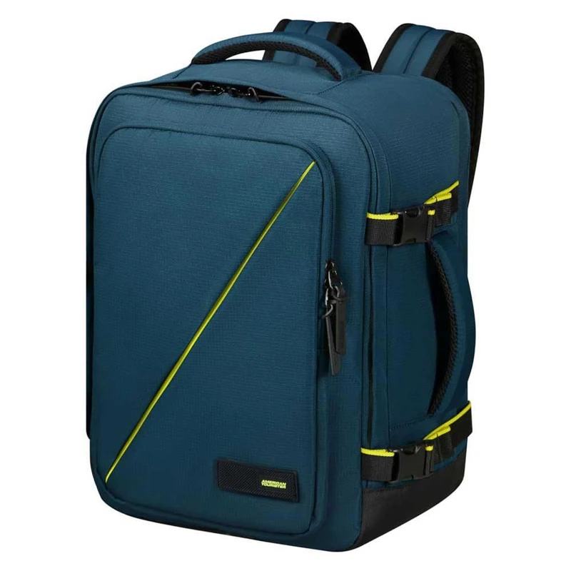 American Tourister Take2Cabin - Easyjet Cabin Bag 36 x 20 x 45 cm, 38 L, 0.70 kg, Hand Luggage, Airplane Backpack M Underseat, Blue (Harbor Blue)