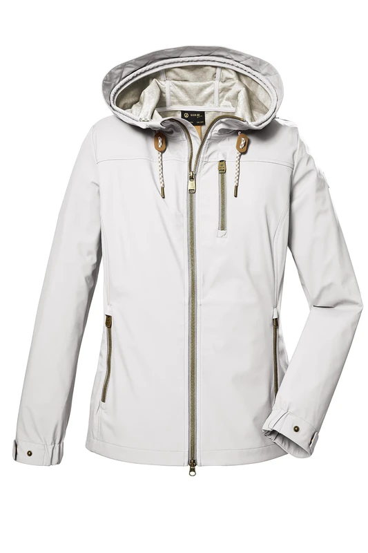 G.I.G.A. DX GS 24 WMN SFTSHLL JCKT Women's Softshell Jacket with Hood, Off-White, 48, 41669-000