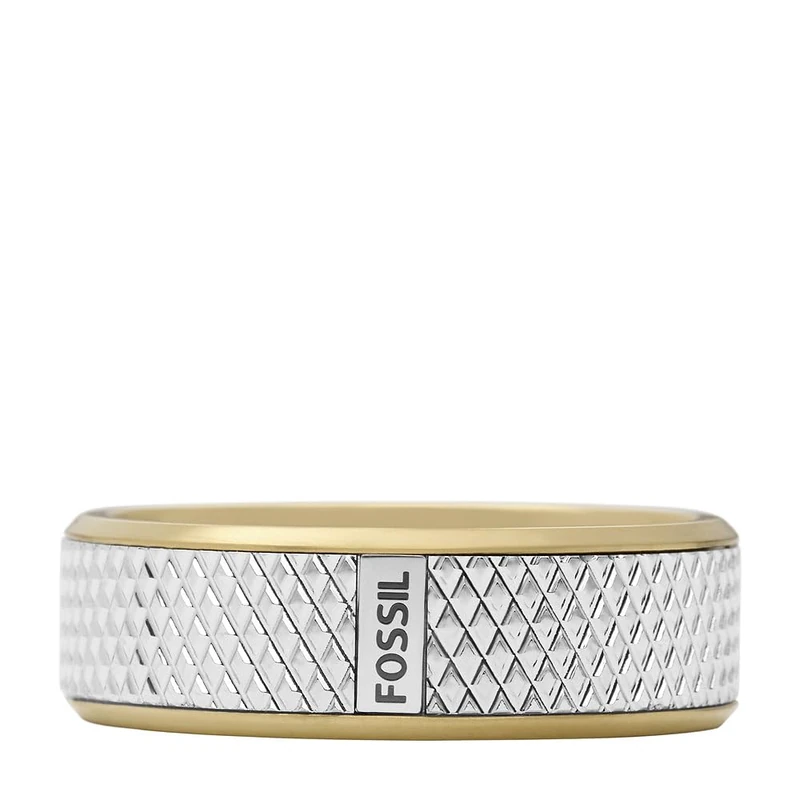 Fossil Men's Stainless Steel Band Rings