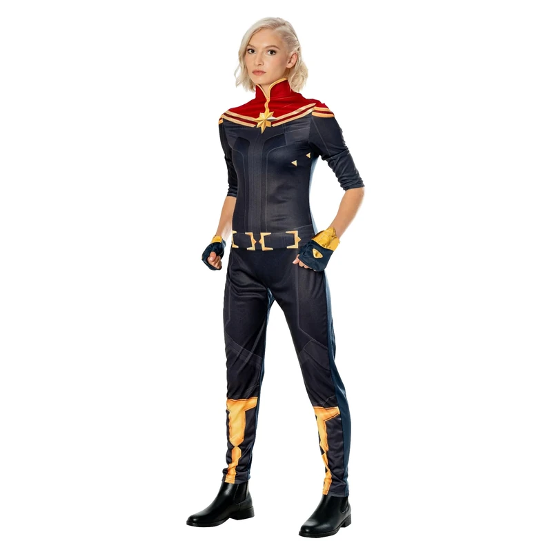 Rubies Official Captain Marvel Womens Costume, Size Medium Halloween Halloween