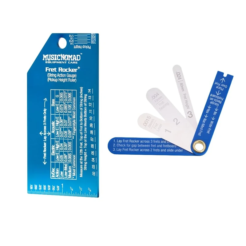 Precision Fret gauge, 4 key to evaluate fret