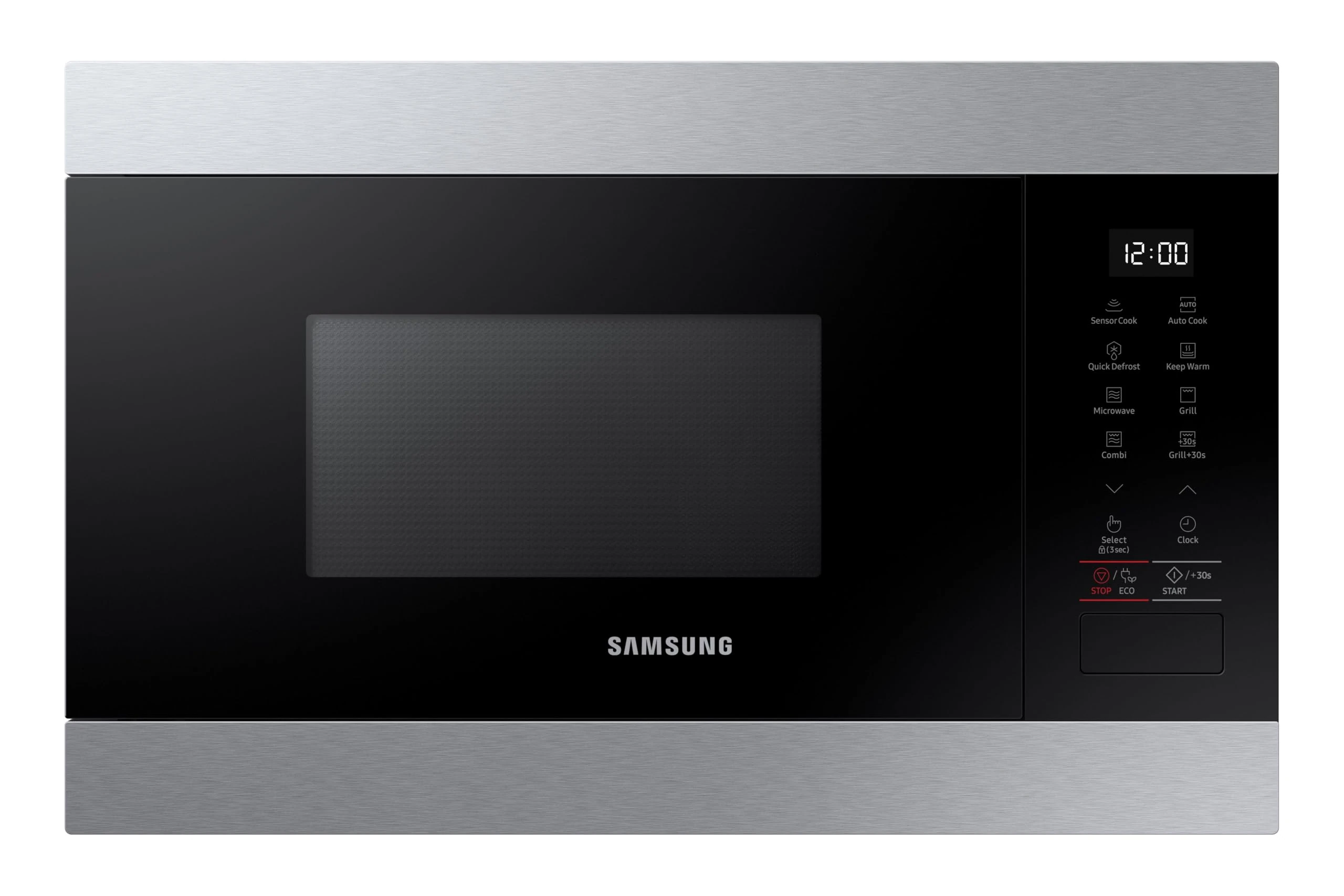 Samsung Built In Microwave, 850W, Capacity: 22 Litre, Colour: Silver, MG22M8274AT