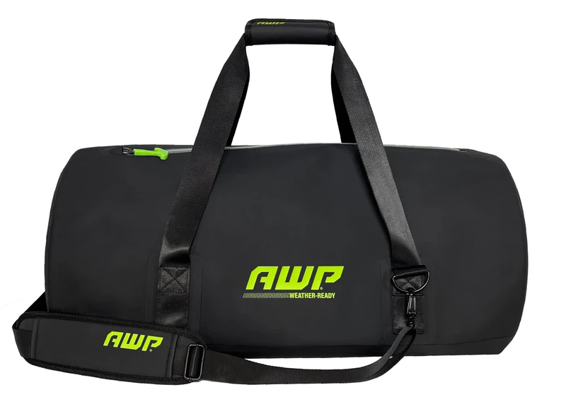 AWP 65L Waterproof Duffel Bag, Black Tool Bag, Nylon