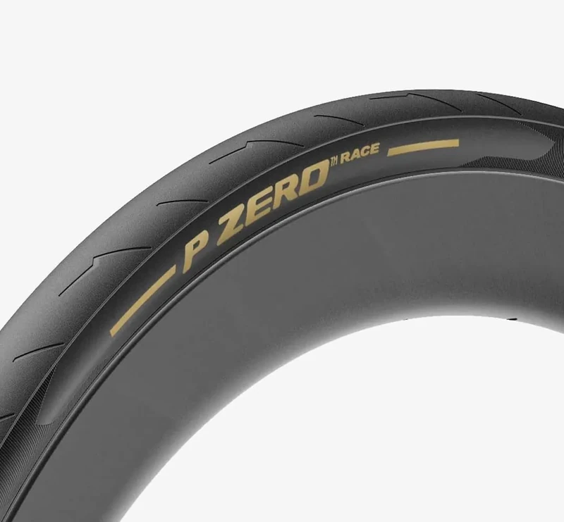 Pirelli P-Zero Race Folding Road Bike Tyre, Tubeless Ready TLR, 700 x 26c, Gold