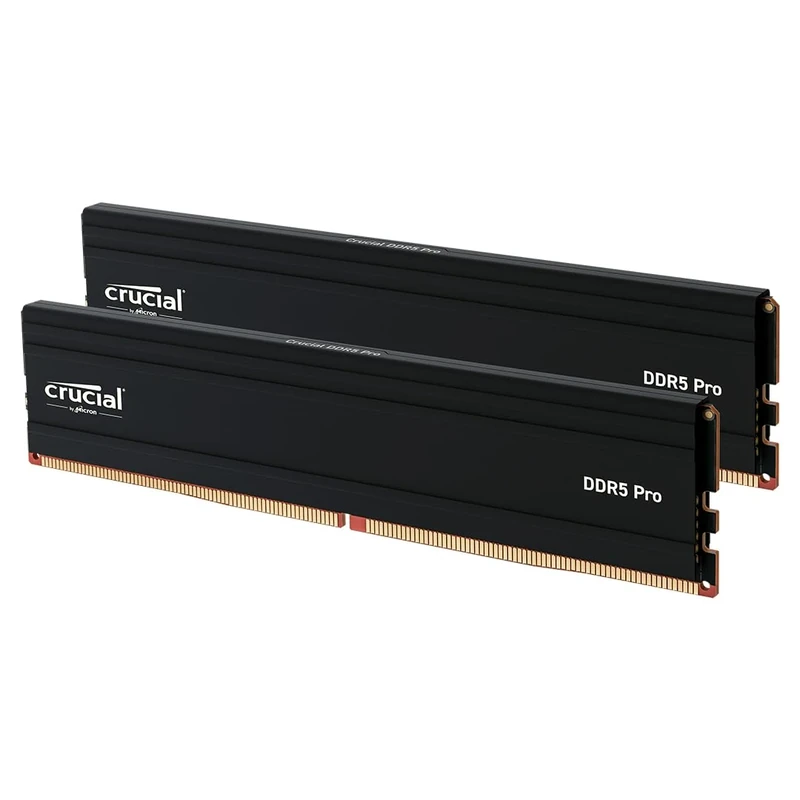 Crucial Pro DDR5 RAM 48GB Kit (2x24GB) 6000MHz, Intel XMP 3.0 / AMD EXPO, Computer Memory (PC) - CP2K24G60C48U5